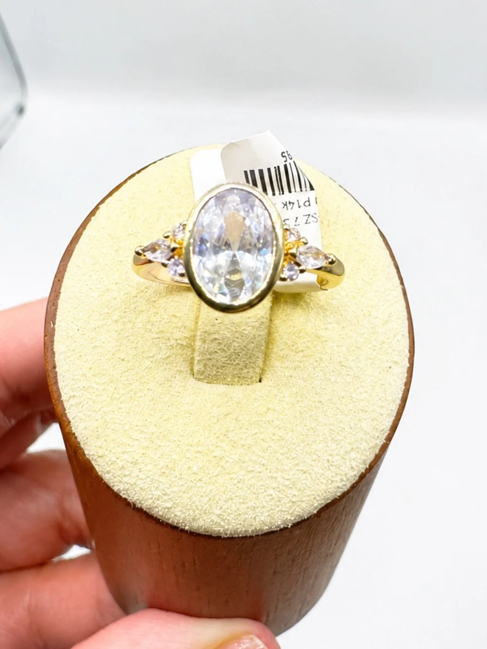 2ct Bezel Oval Ring - Picture 8 of 11